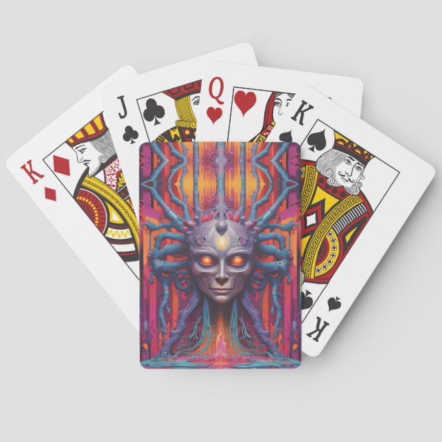 Connected to the New Reality Playing Cards (Back)