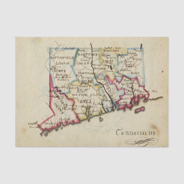 Connecticut 11 tissue paper (Front)