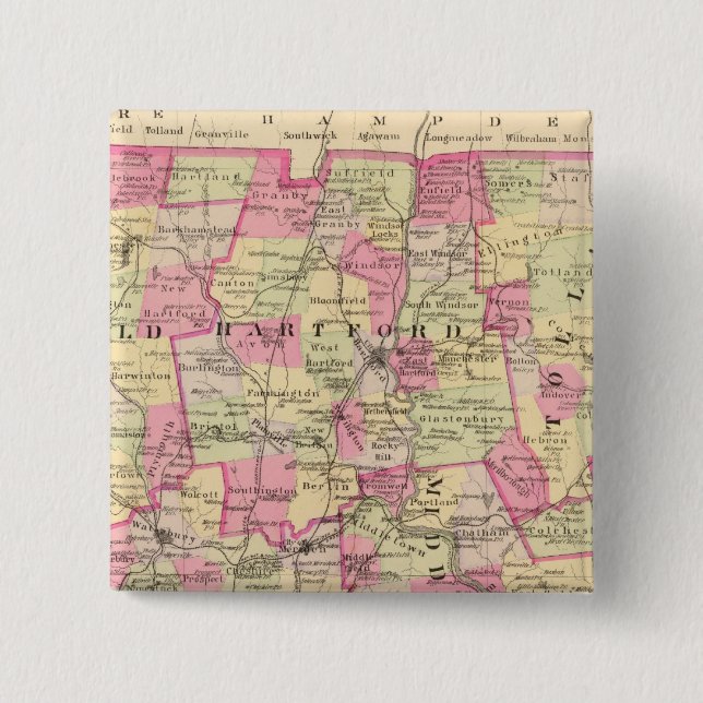 Connecticut 12 15 cm square badge (Front)