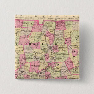 Connecticut 12 15 cm square badge