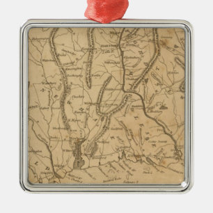 Connecticut 12 metal tree decoration