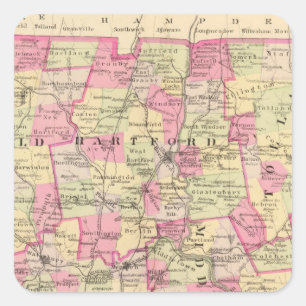 Connecticut 12 square sticker