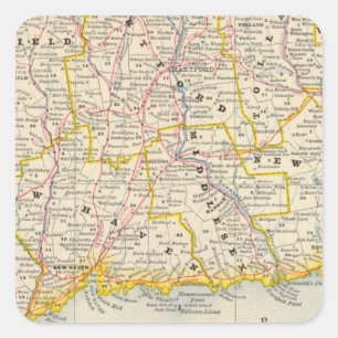 Connecticut 14 square sticker