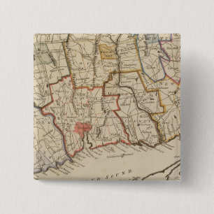 Connecticut 15 Cm Square Badge
