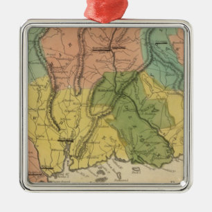 Connecticut 2 metal tree decoration