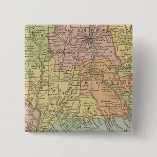 Connecticut 5 15 cm square badge