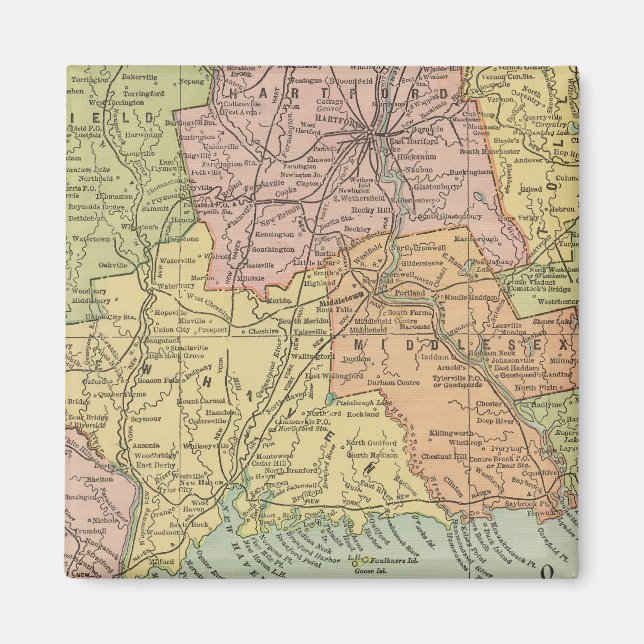 Connecticut 5 magnet (Front)