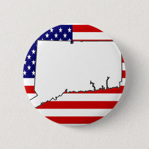 CONNECTICUT 6 CM ROUND BADGE
