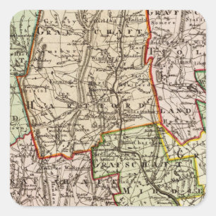 Connecticut 6 square sticker