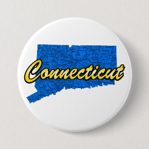 Connecticut 7.5 Cm Round Badge