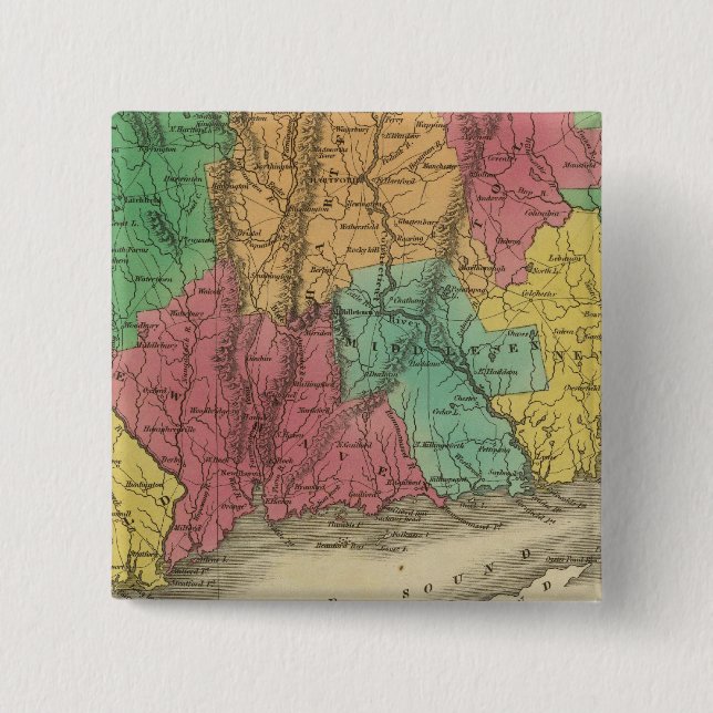 Connecticut 9 15 cm square badge (Front)