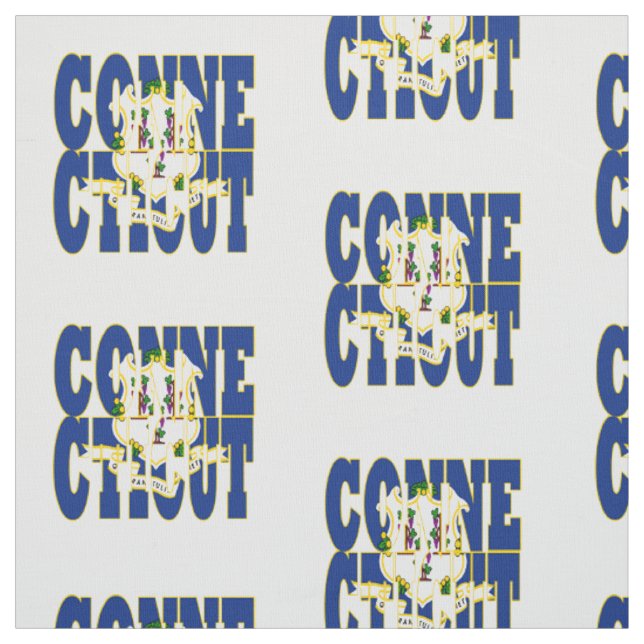 Connecticut American state flag Fabric (Swatch)