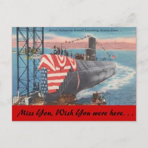 Connecticut, Atomic Submarine Postcard