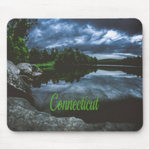Connecticut Beutiful Lake Trees Mouse Mat