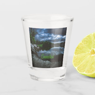 Connecticut Beutiful Lake Trees Shot Glass