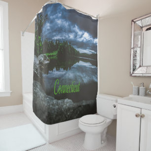 Connecticut Beutiful Lake Trees Shower Curtain
