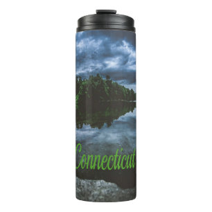 Connecticut Beutiful Lake Trees Thermal Tumbler