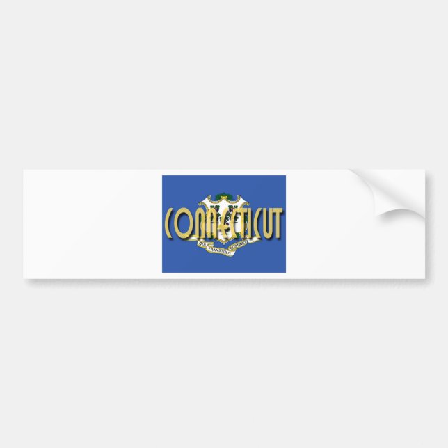 Connecticut Bumper Sticker (Front)