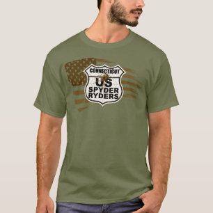 Connecticut Chapter - Tattered Flag sepia T-Shirt