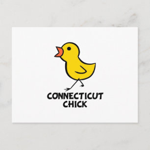Connecticut Chick Postcard