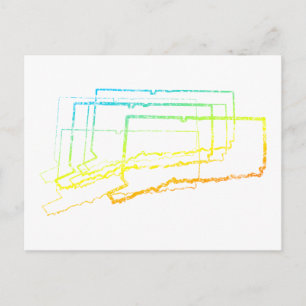 connecticut chill blur postcard