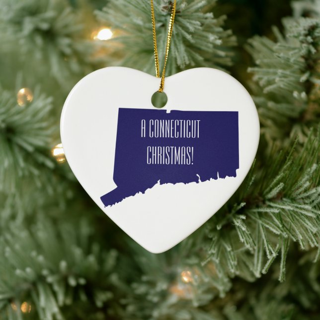 Connecticut Christmas Personalised Ornament (Tree)