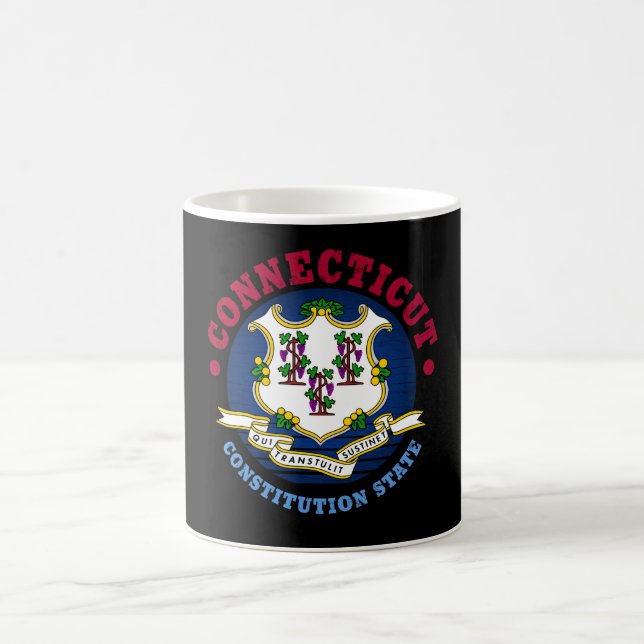 CONNECTICUT CONSTITUTION STATE FLAG COFFEE MUG (Center)