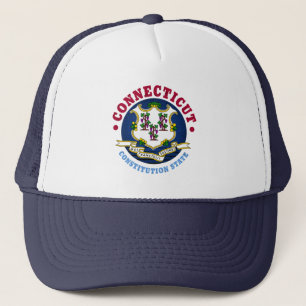 CONNECTICUT CONSTITUTION STATE FLAG TRUCKER HAT