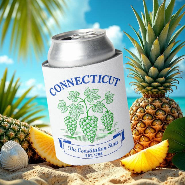 Connecticut Constitution State Grapes Can Cooler (Creator Uploaded)