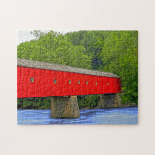 Connecticut Covered Bridge. Jigsaw Puzzle