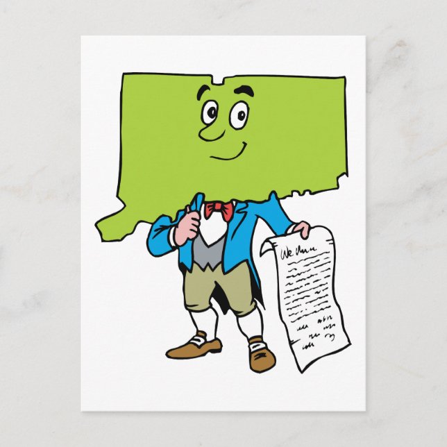 Connecticut CT Vintage Travel Souvenir Postcard (Front)