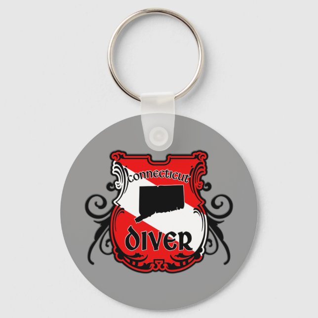 Connecticut Diver Key Ring (Front)