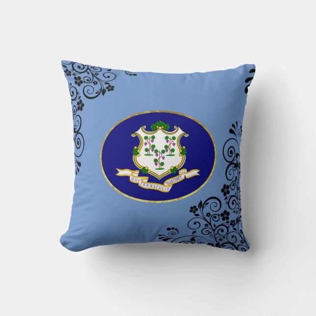 Connecticut flag cushion (Front)
