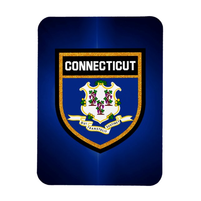 Connecticut Flag Magnet (Vertical)