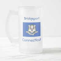 Connecticut Flag Map City Mug