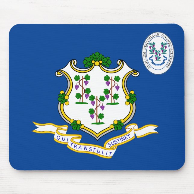 Connecticut flag mouse mat (Front)