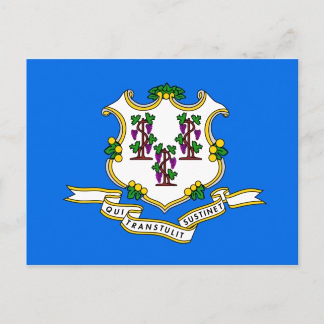Connecticut Flag Postcard (Front)