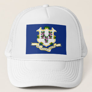 CONNECTICUT FLAG TRUCKER HAT