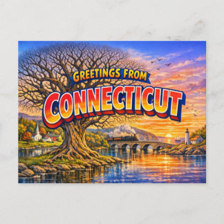Connecticut Greetings Postcard
