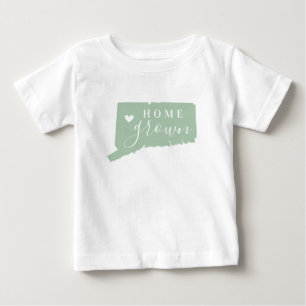 Connecticut Home Grown   Editable Colours State Ma Baby T-Shirt