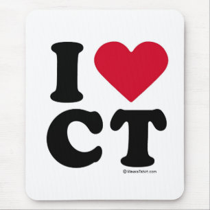 CONNECTICUT - I LOVE CT - I LOVE CONNECTICUT MOUSE MAT