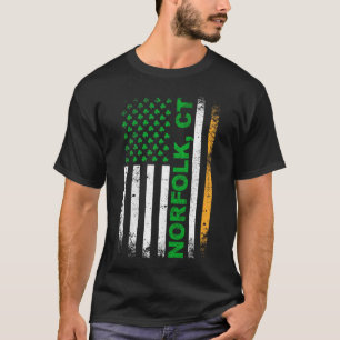 CONNECTICUT - Irish American Flag NORFOLK, CT T-Shirt