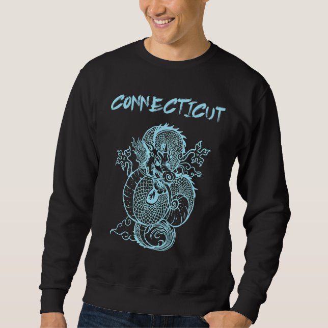 Connecticut Japanese Dragon Sweatshirt (Front)