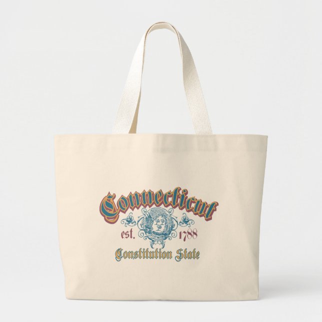 Connecticut Large Tote Bag (Front)