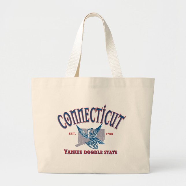 Connecticut Large Tote Bag (Front)