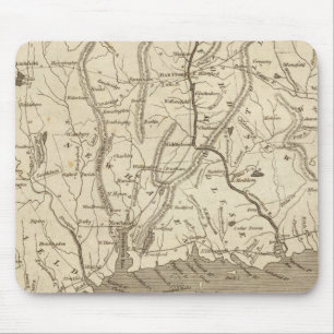Connecticut Map by Arrowsmith Mouse Mat