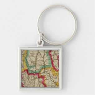 Connecticut Map Key Ring