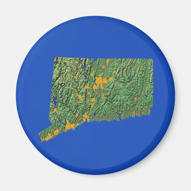 Connecticut Map Magnet (Front)