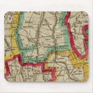 Connecticut Map Mouse Mat