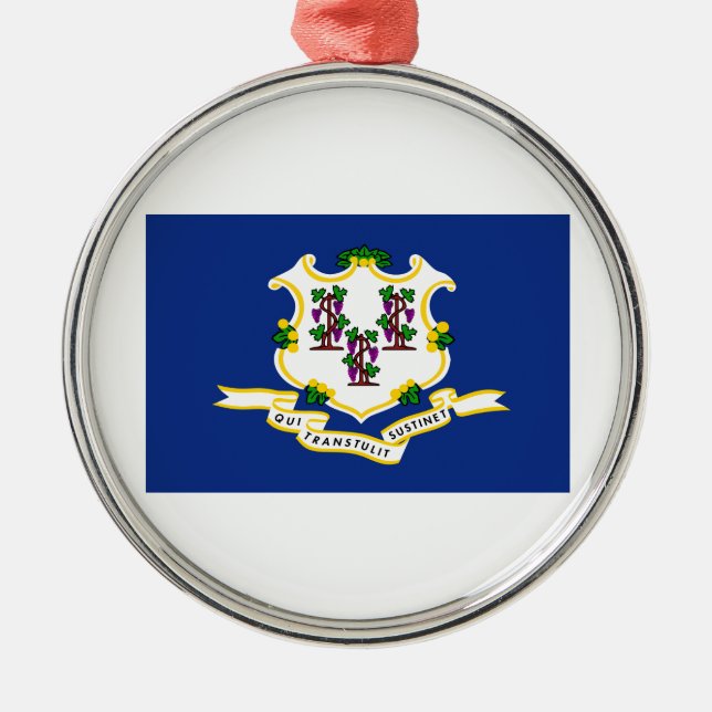 Connecticut Metal Tree Decoration (Front)